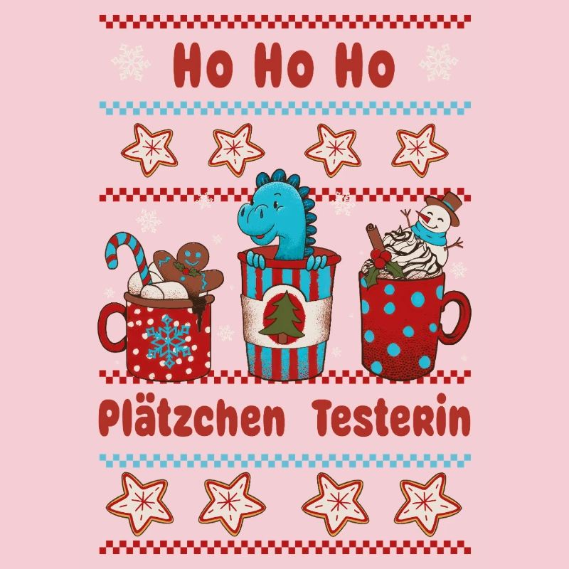 Hohoho cookie tester with funny dinosaur