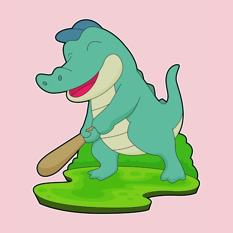 Crocodile Baseball Baseball Bat