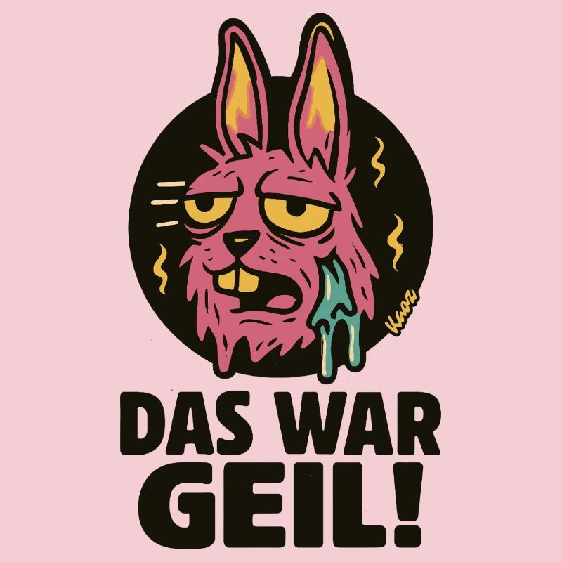 Pinker Hase Graffiti: Das War Geil