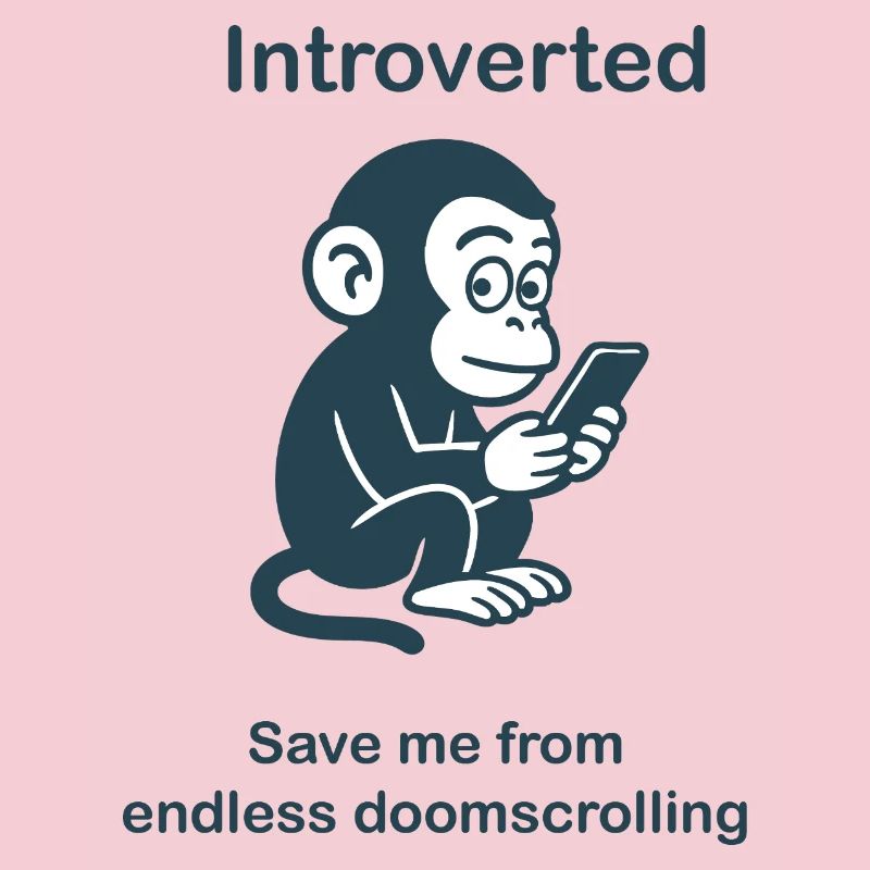 Introverti - Défilement doomscrolling sans fin