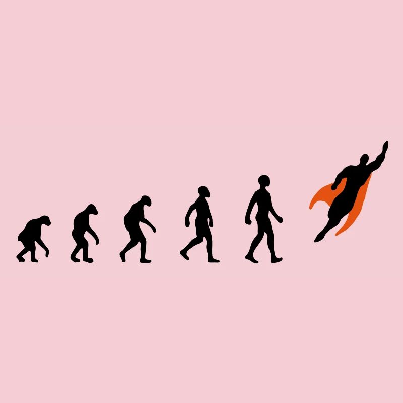 Evolution, super, hero, darwin, superhero, flying,