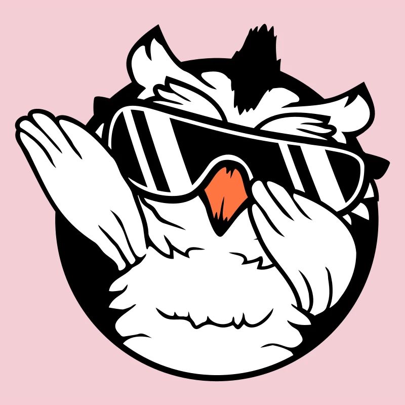 Eule Dabbing Dab Dance Pose Geste Sonnenbrille süß