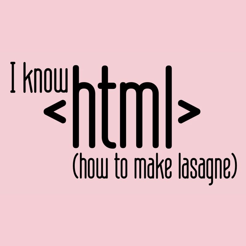 I know HTML