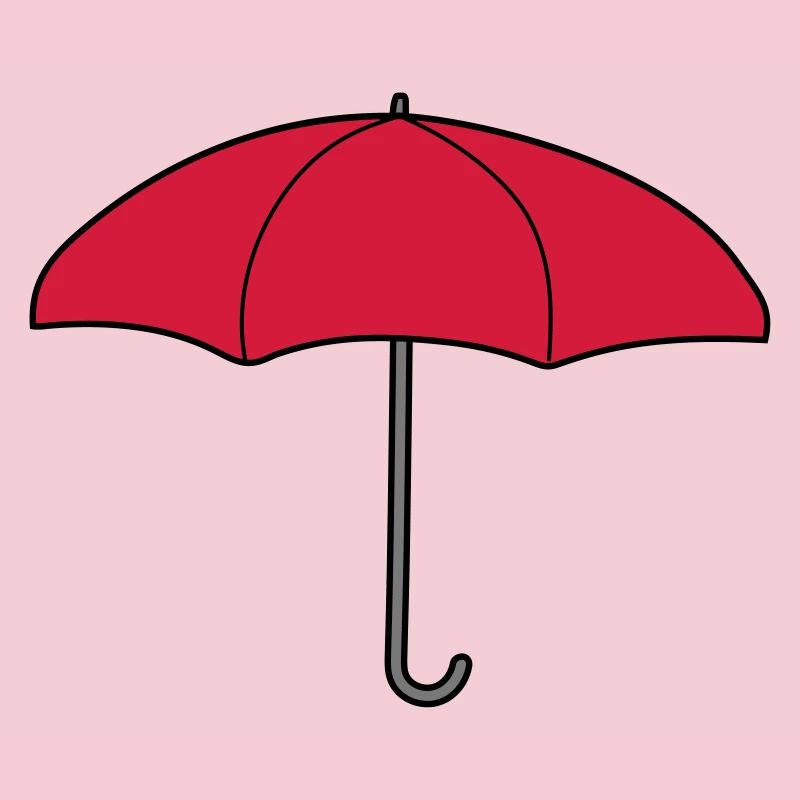 Roter Regenschirm Design