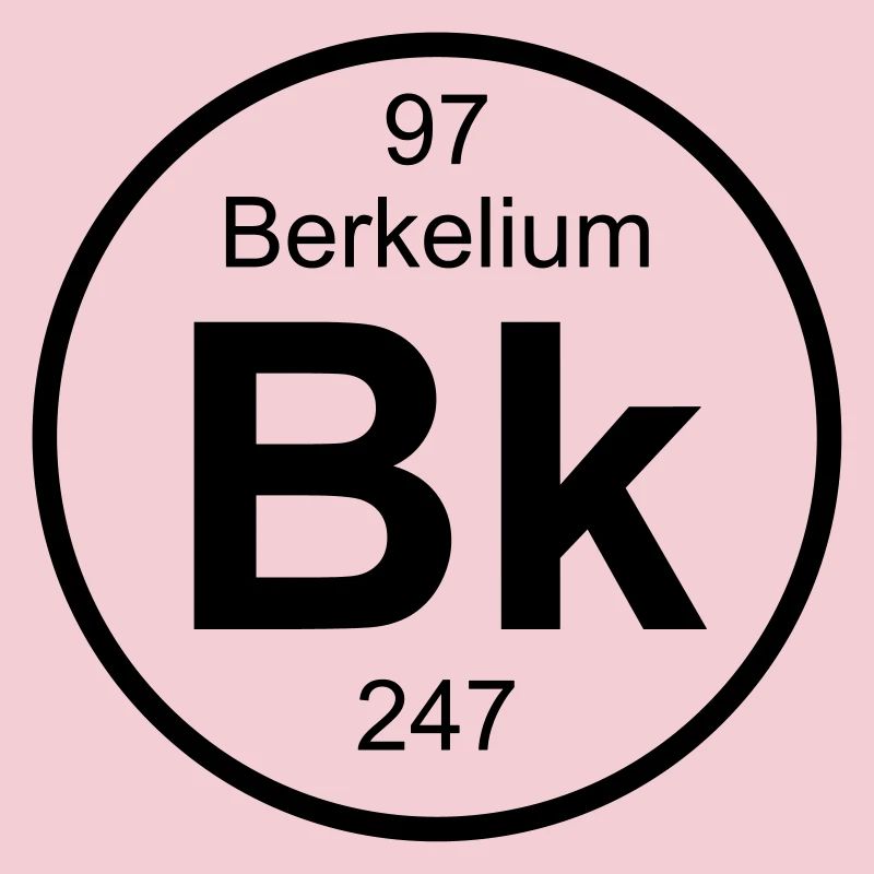 Element 97 - bk (berkelium) - Full (round)