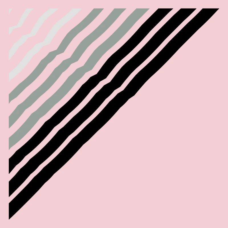 Triangular shape Many lines lines pattern