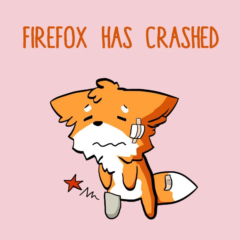 Firefox has crashed funny
