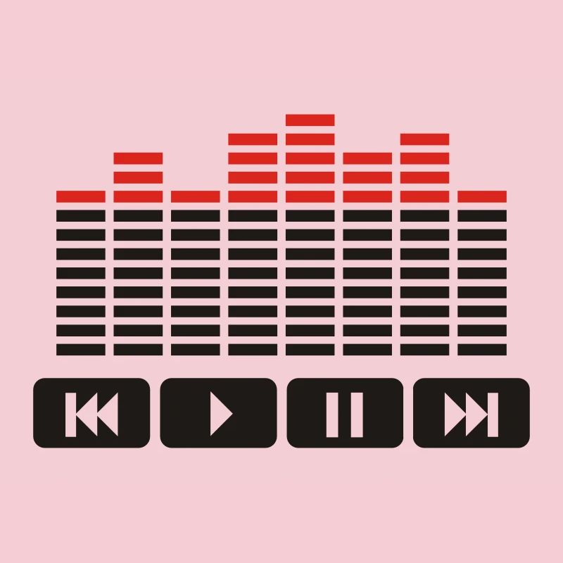 Equalizer audio player dj