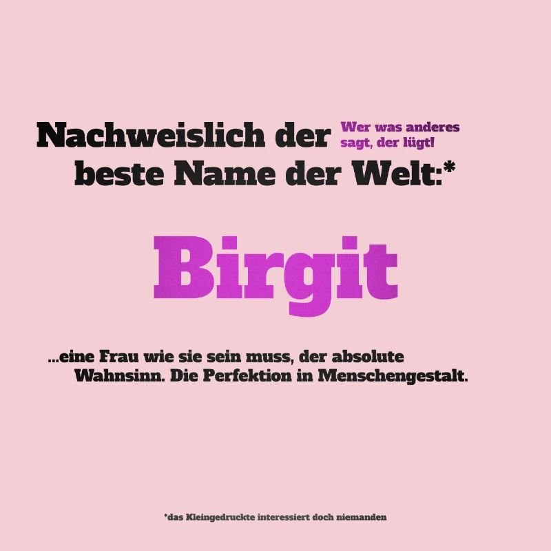 Ich bin Birgit - Birgit als Vorname