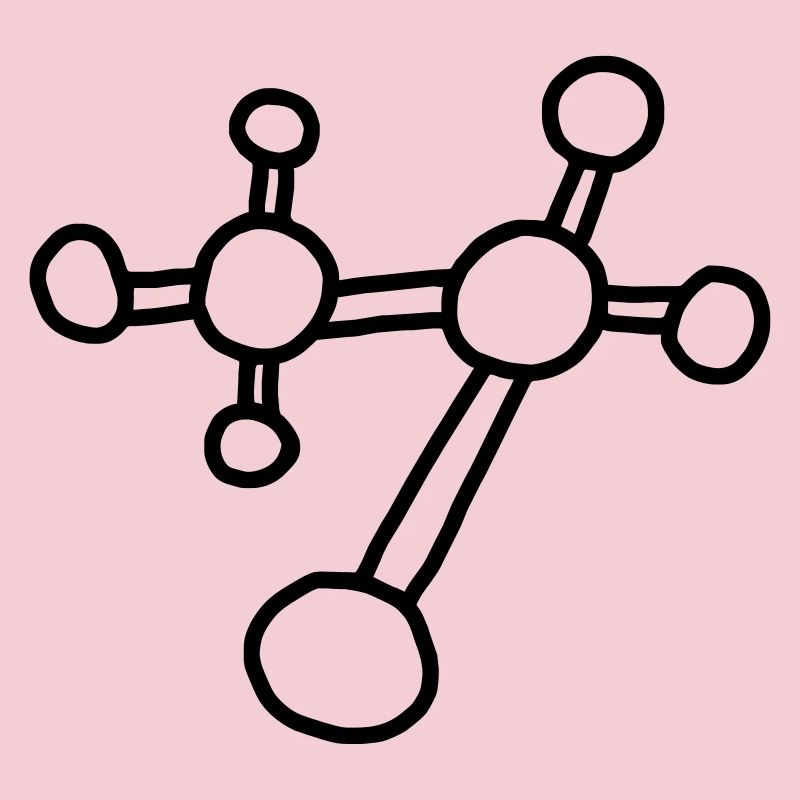 Molécule atomique / physique mécanique réseau atomique