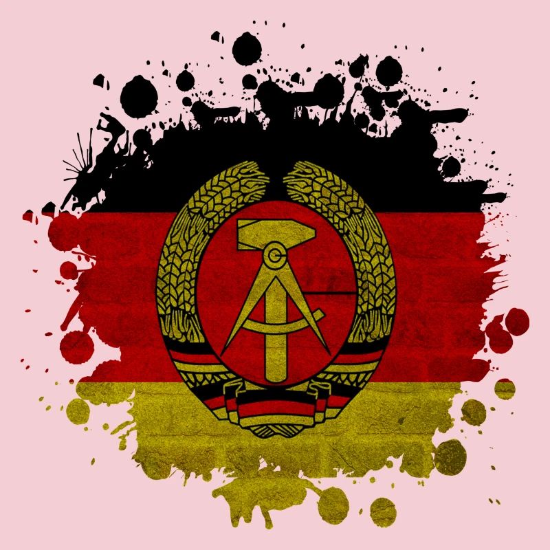 DDR Fleck Klecks / Geschenk Flagge Ostdeutschland