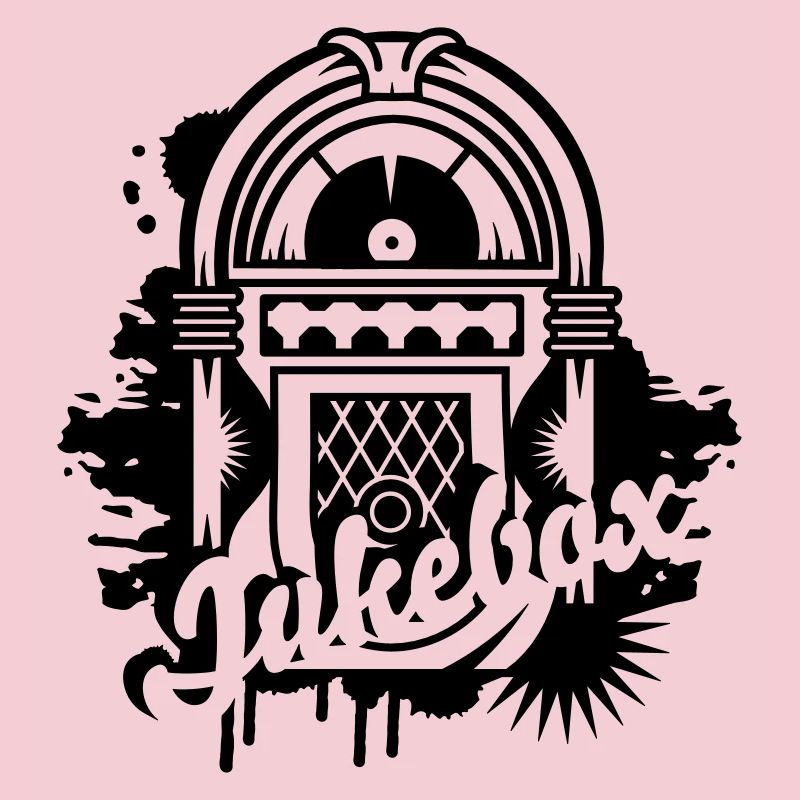 Jukebox dans le style Stencil Street Art avec typographie