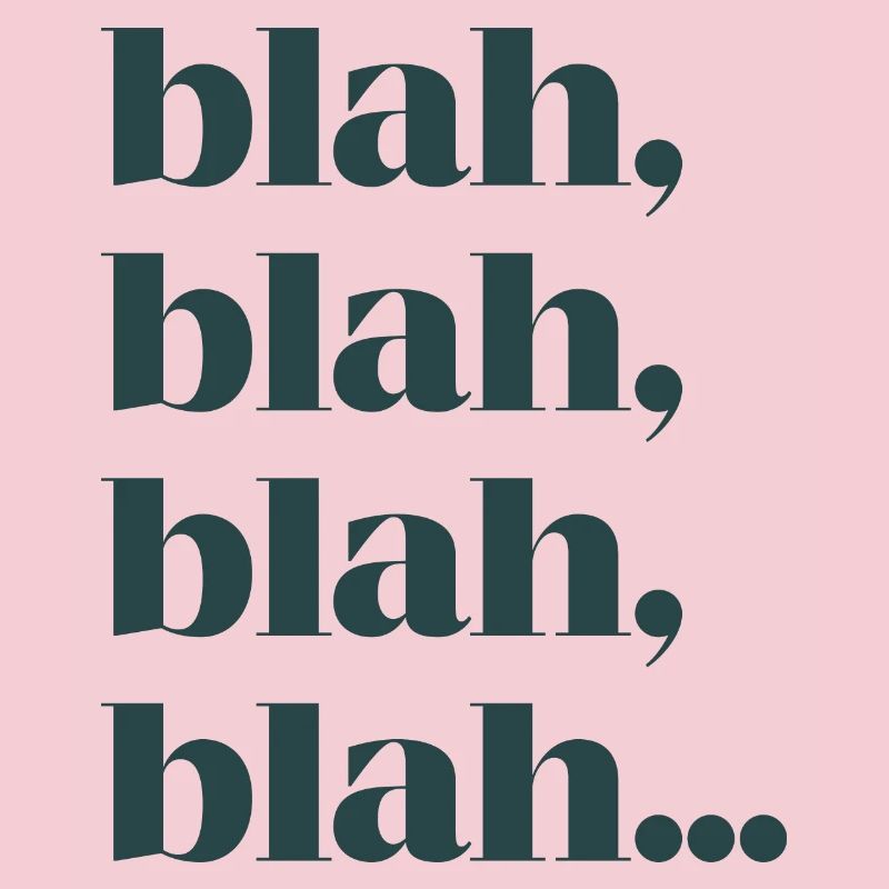 Blah bla bla