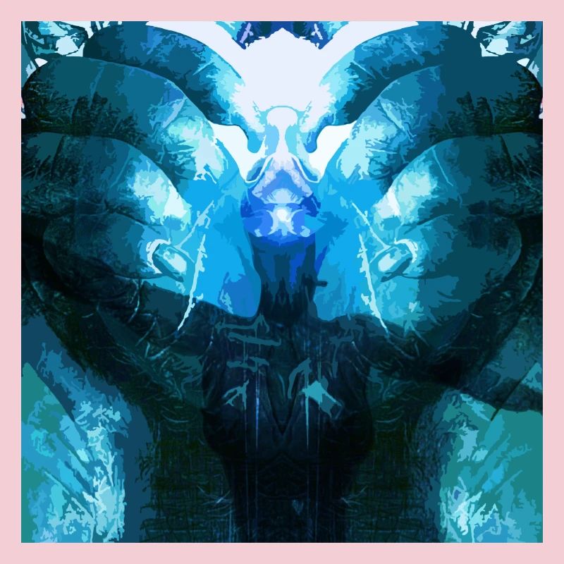 Reflective Deep Blue Creature