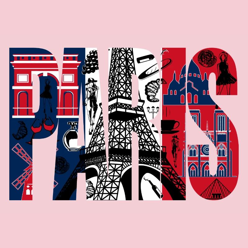 Collage Paris Eiffel Tour