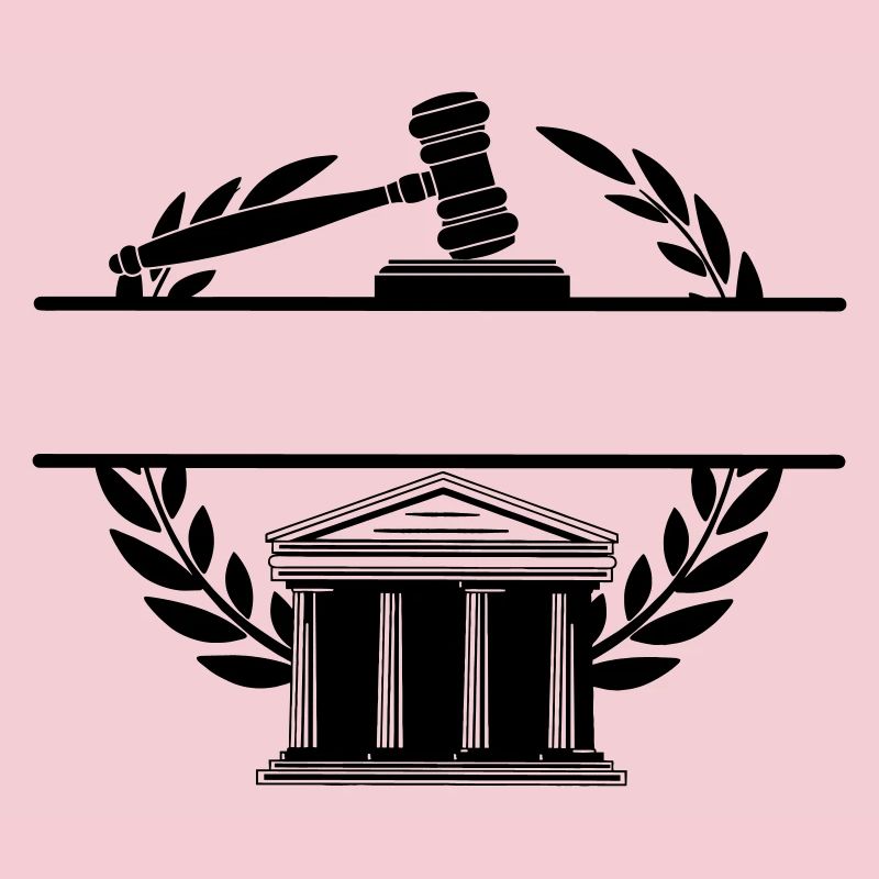 Anwaltsmonogramm Gerichtsgebäude
