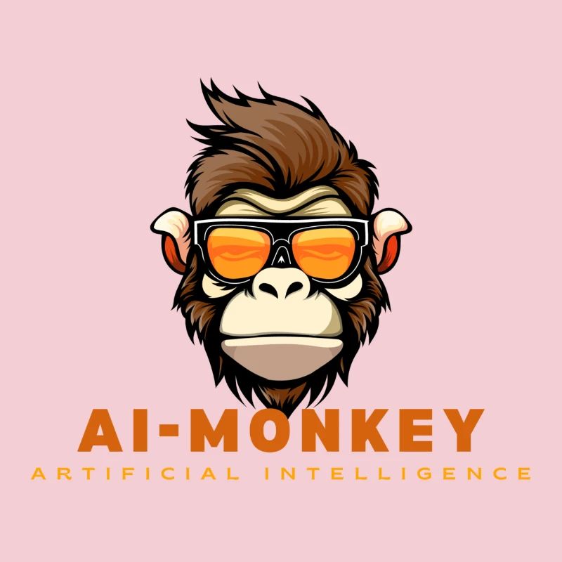 AI monkey with sunglasses
