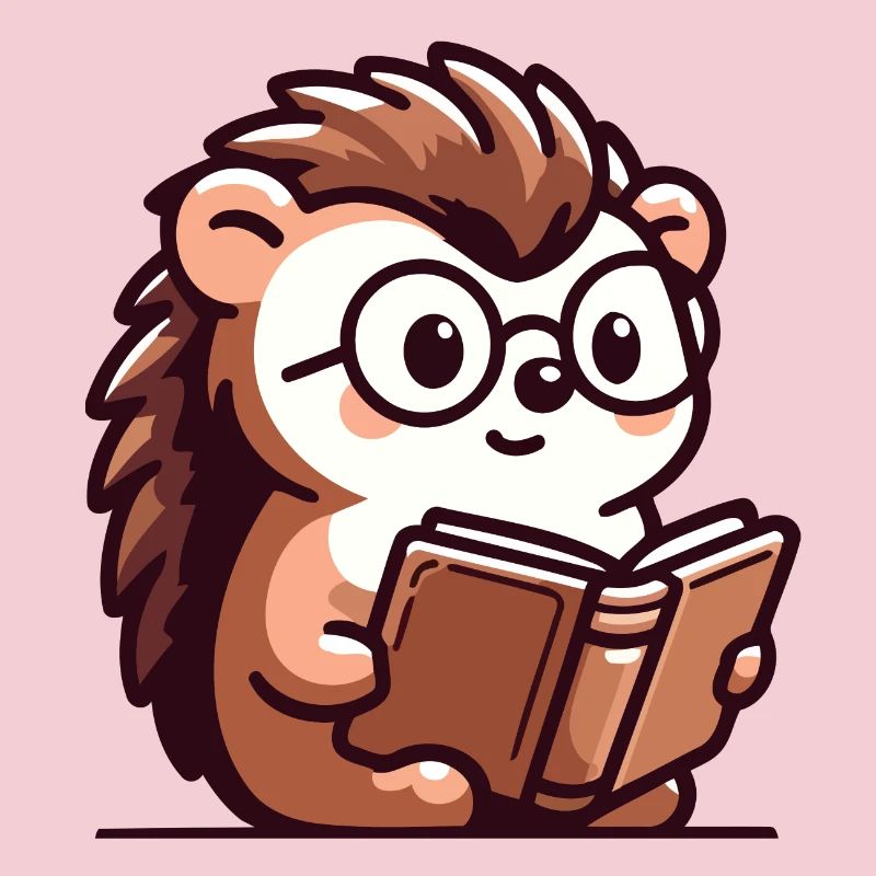 Hérisson livresque : le petit érudit