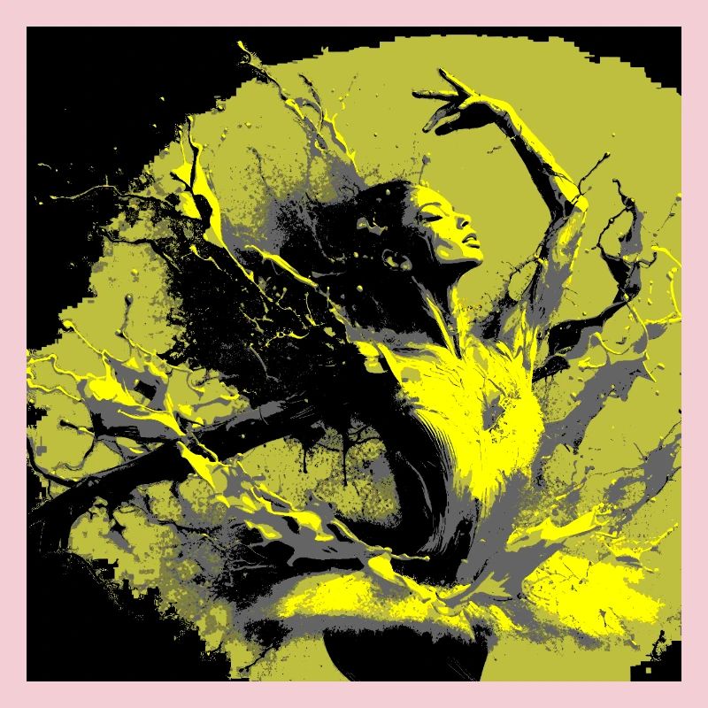 Neoexpressionistischer Tanz voller Farben