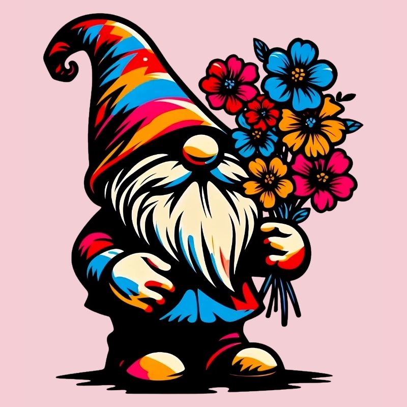 Gnome à fleurs