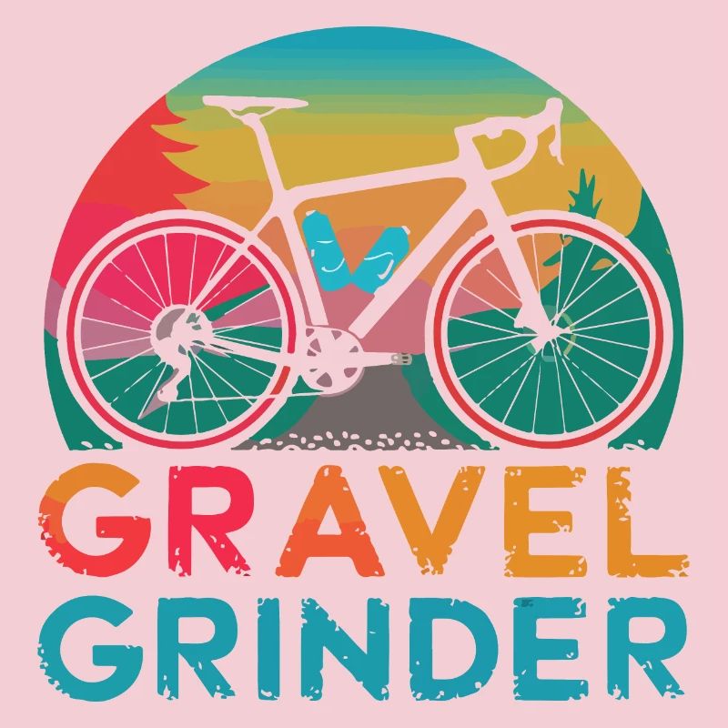 Vélo de gravier avec dénivelés