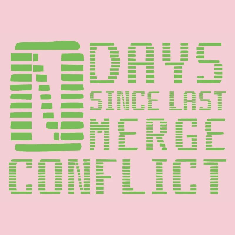 Merge Conflict Software Developer Entwickler Geek