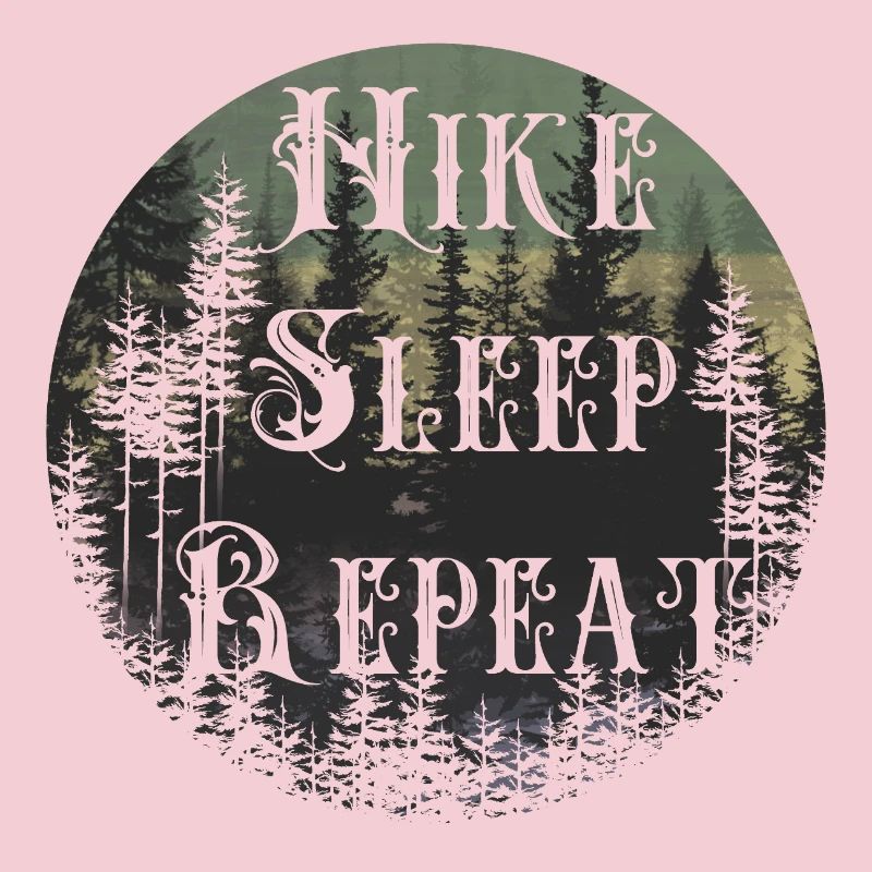 Make Sleep Repeat – Waldsilhouette Rund
