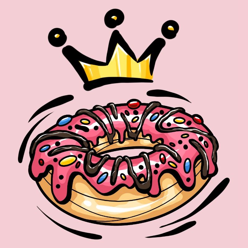 Donut Krone Nascherei Bunt