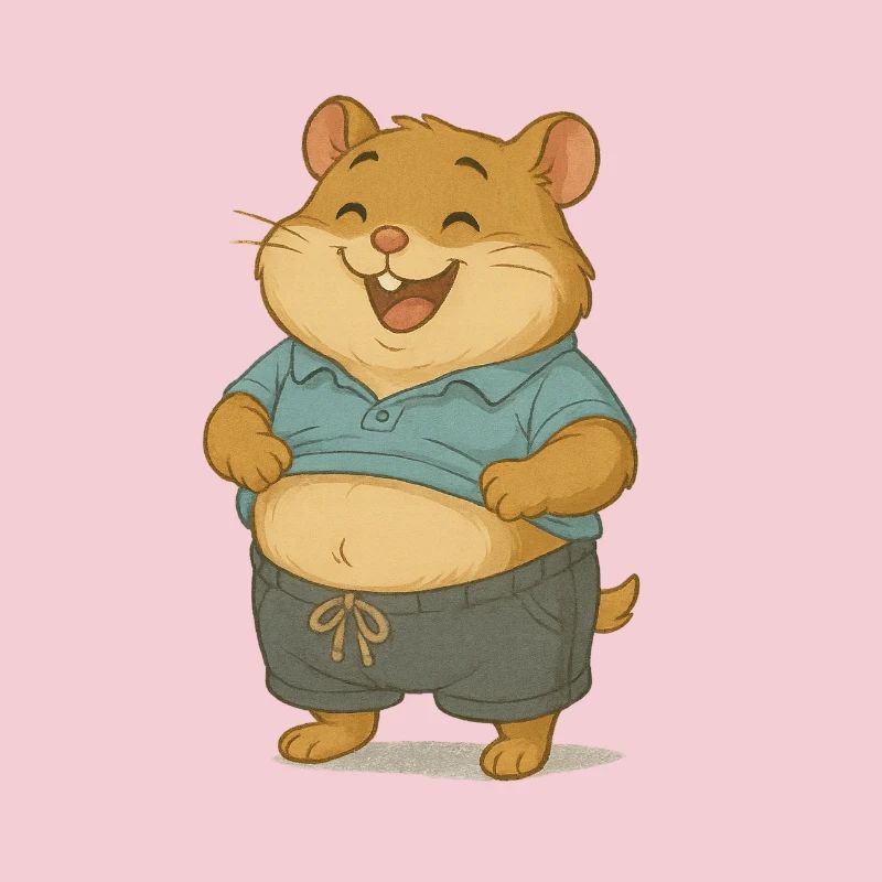 Chilliger Hamster im Freizeitlook