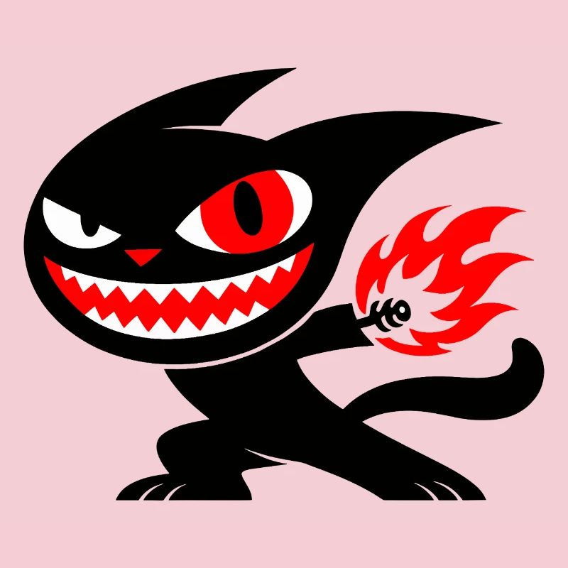 Creature on fire