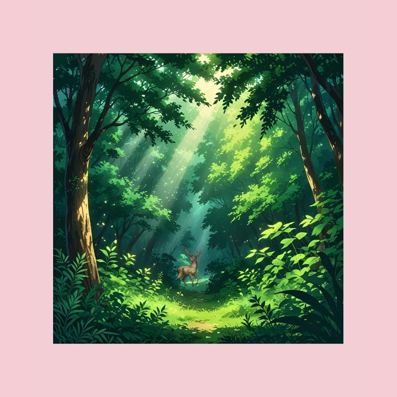 Magical forest view
