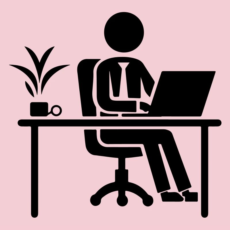 Arbeiter Computer Job Schreibtisch