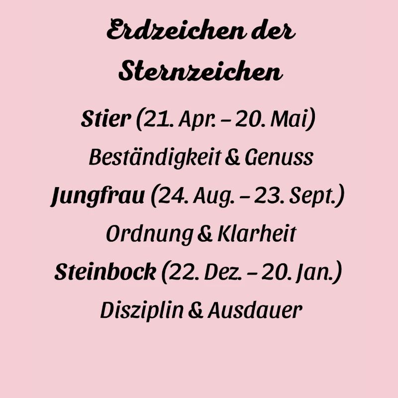 Erdzeichen_der_Sternzeichen