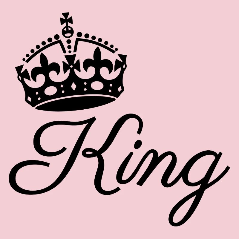 Royal Crown with King Text Design