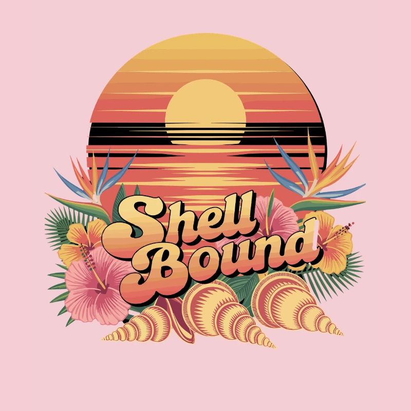 Shell Bound Tropical Sunset Landscape