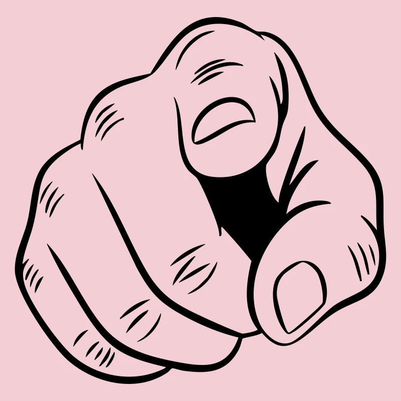 Illustration de main pointée