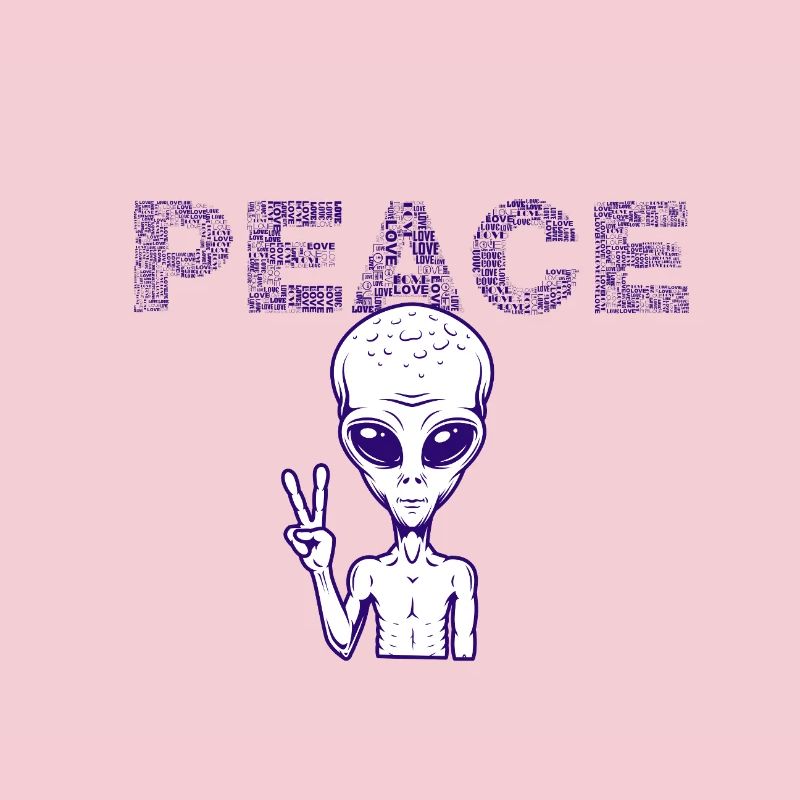 Friedensalien Peacezeichen