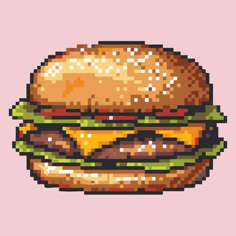 8Bit Hamburger Pixelkunst
