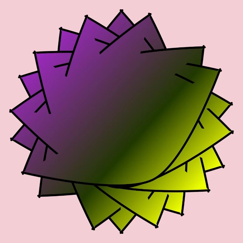 Gradient Leaf Spirale