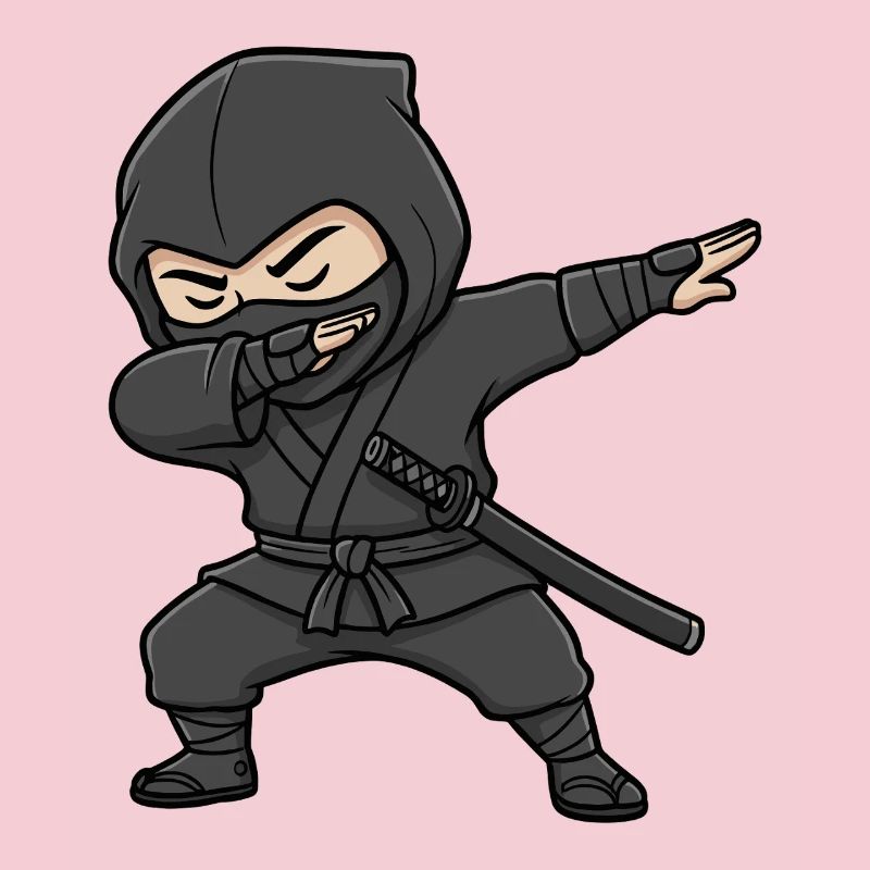 Lustiger Ninja Dab