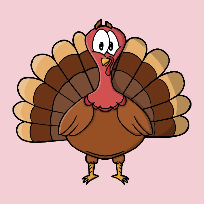 Dinde à queue large