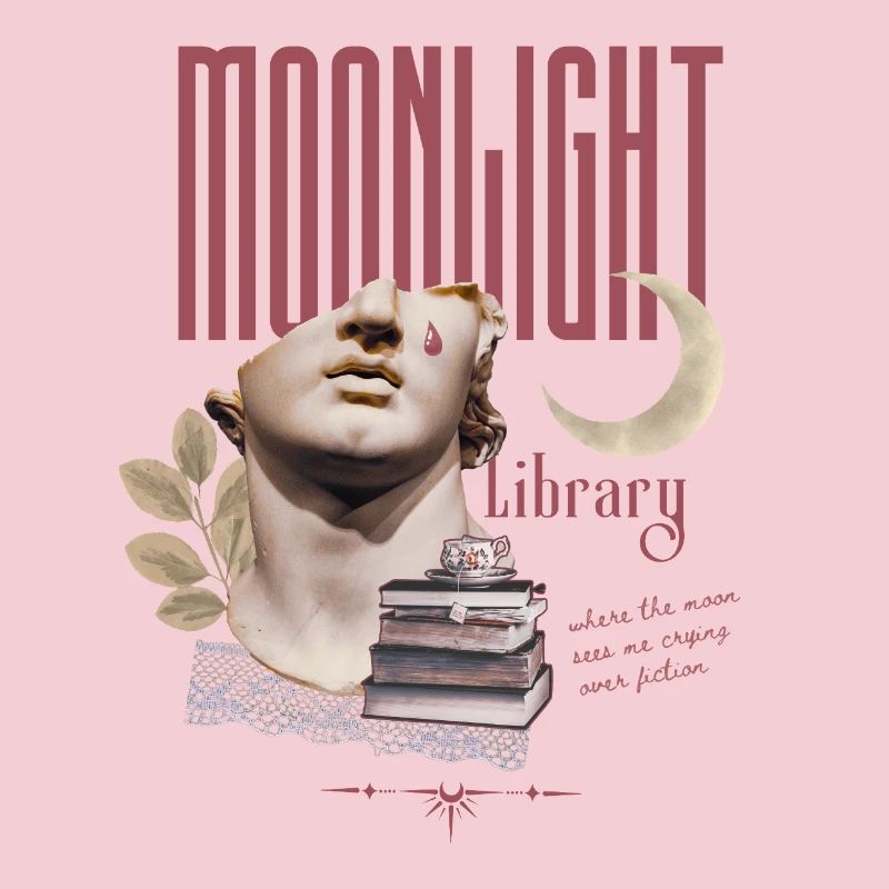 Moonlight Library – Surreal Book Design