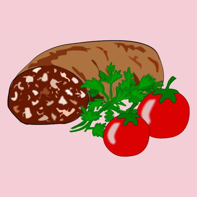 Blutwurst mit Tomate