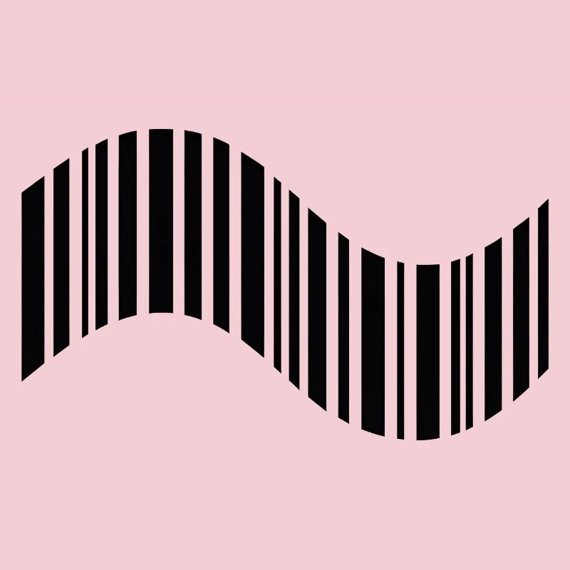 Code-barres en forme ondulée