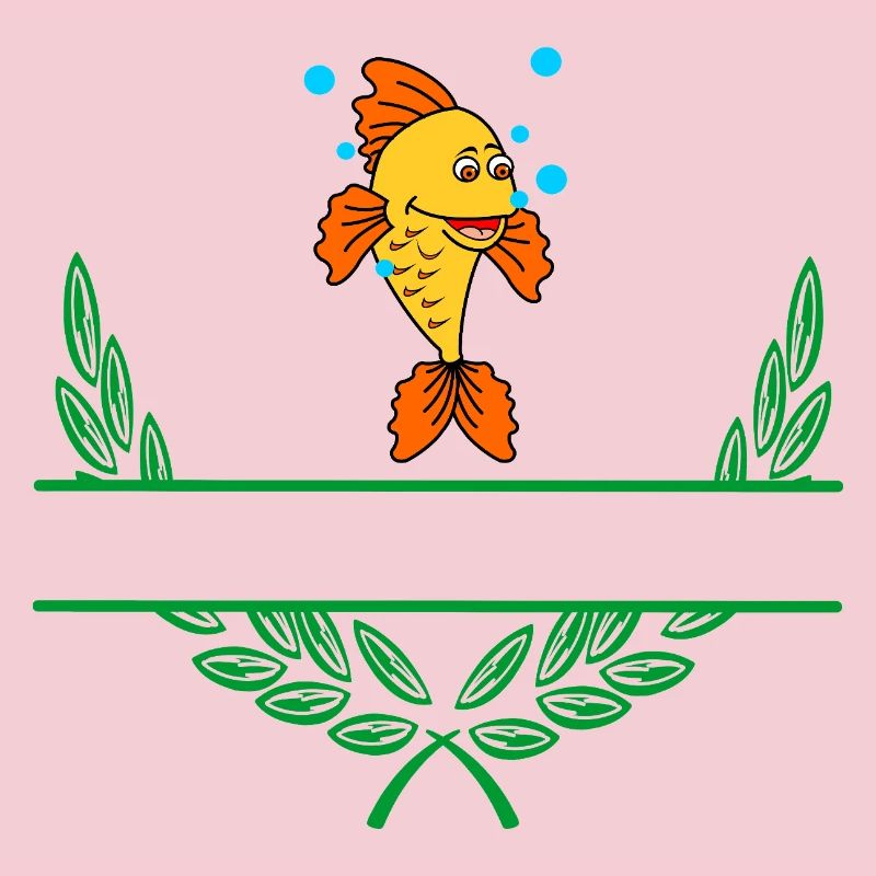 Fish Laurel Wreath with Namespace