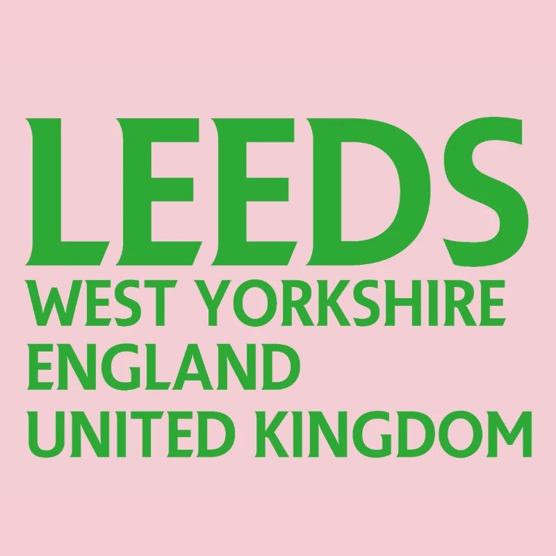 Leeds – England Lyrics Design