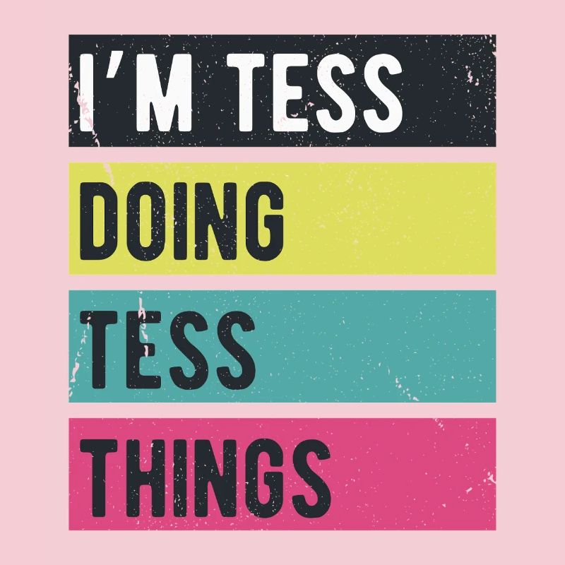 Ich bin Tess Things Retro Colors