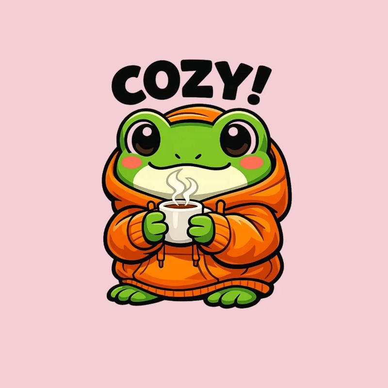 Sweat à capuche Pullover Grenouille Douillet