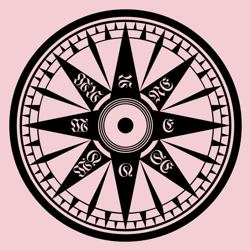 Kompass / Compass – Windrose, Schiffskompass