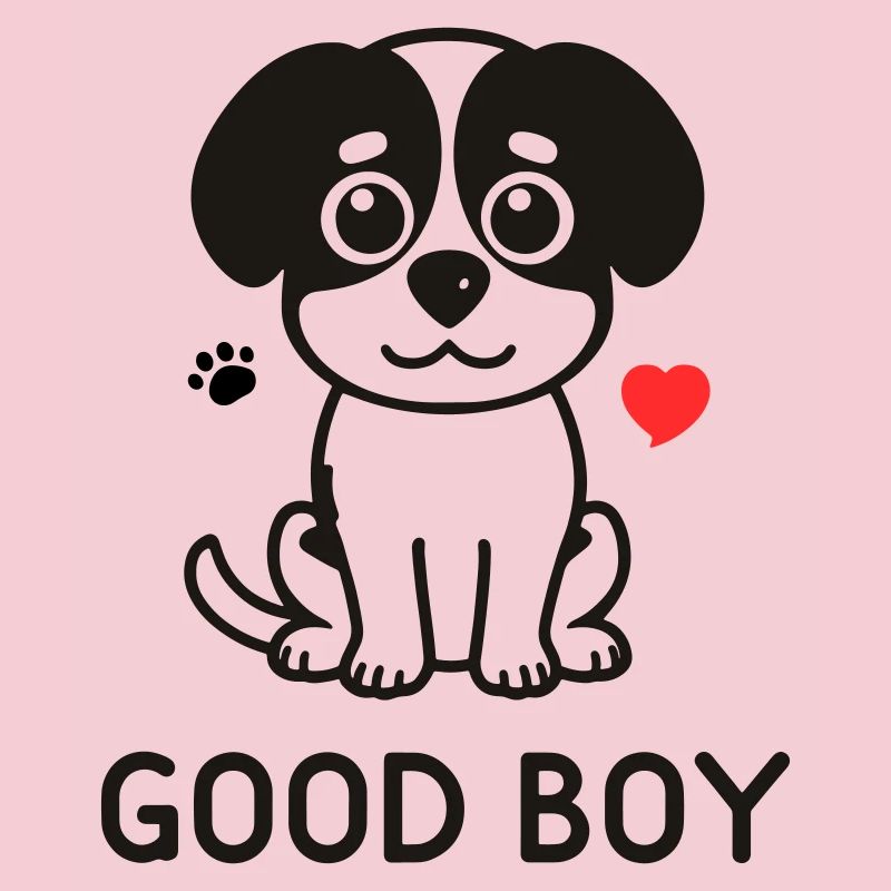 Bon garçon – Motif du chien mignon